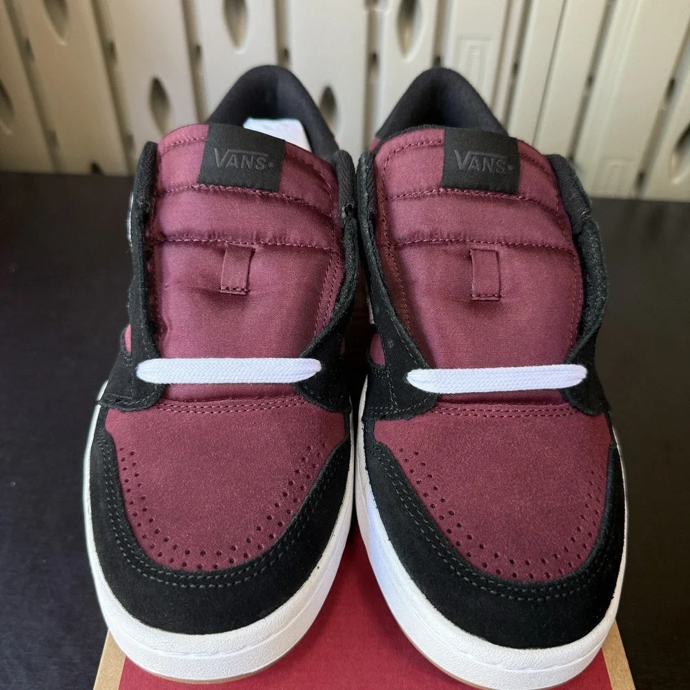 Vans Lowland 2.0 Skate Sneakers Shoes Red Black Men's Size 10 - VN000D6R2Q1